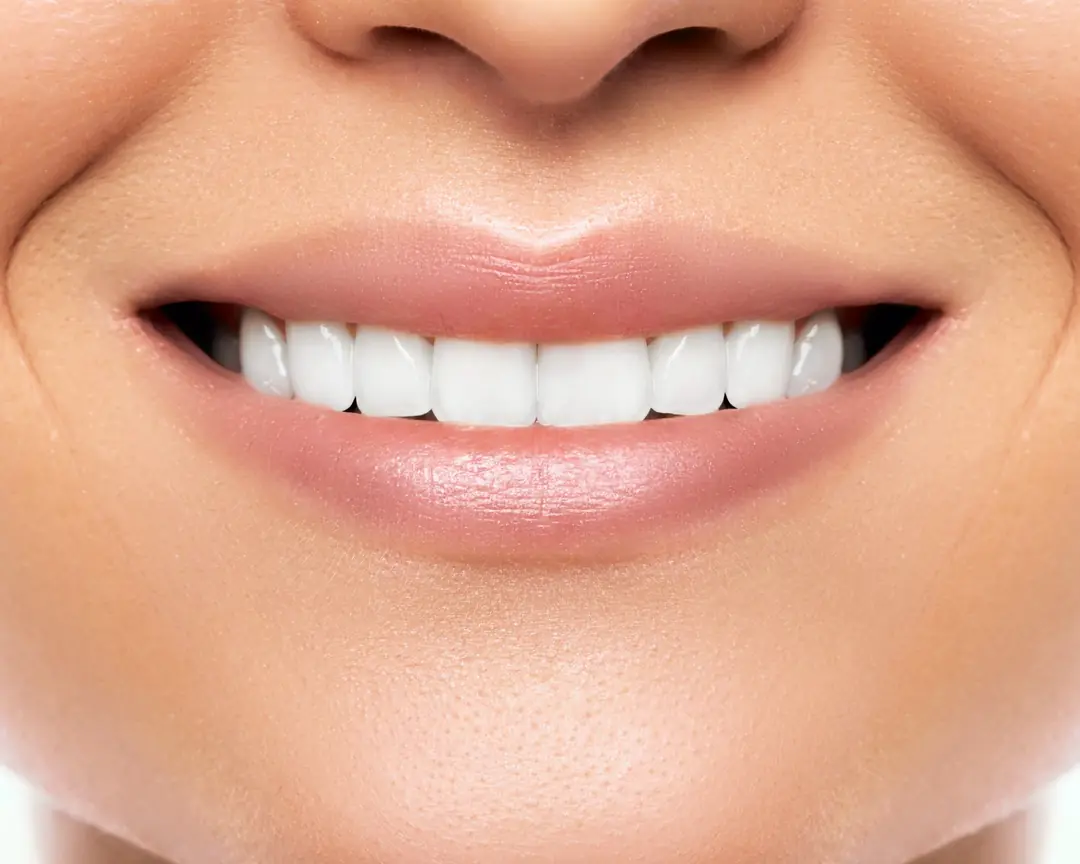 Close-up of a bright, natural smile
