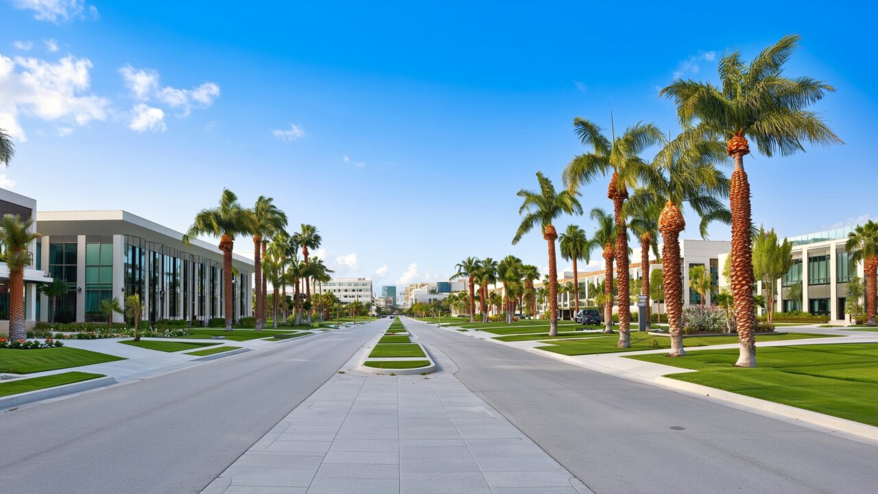 Residential neighbourhood in Sunrise, FL served by Metropolitan Smile Design