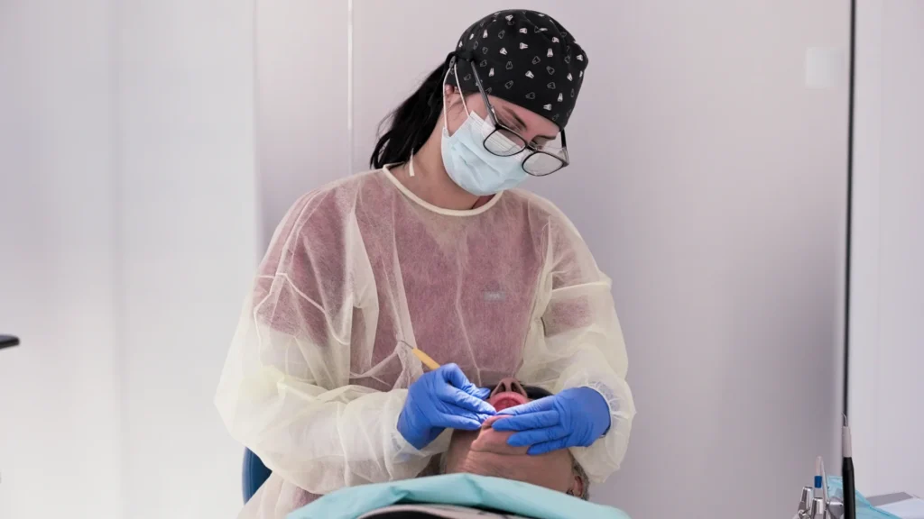 Smile Design 2 Clinician during treatment at Metropolitan Smile Design, Tamarac FL